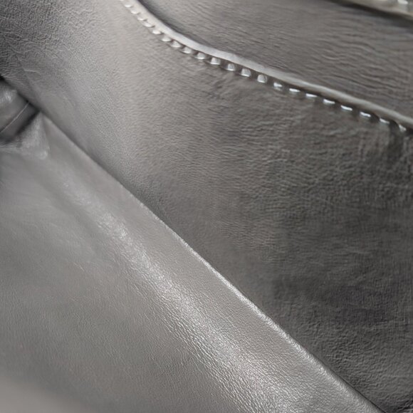 Chanel Two Tone Gray Navy Large Double Flap Bag - Picture 15 of 16